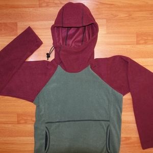 New Melanzana Micro Grid Hoodie Thyme Port W''s S